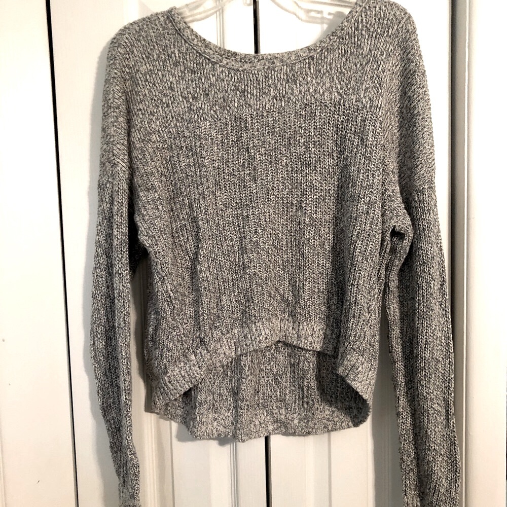 American Eagle Mixed Grey Knit Sweater